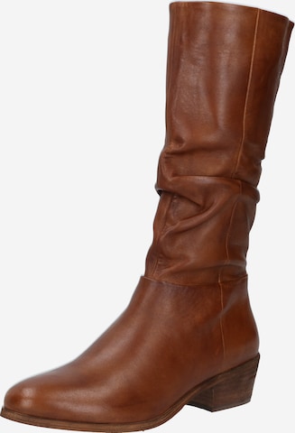 Bottes 'Solange' Steven New York en marron : devant