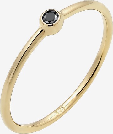 ELLI PREMIUM Ring 'Solitär-Ring' in Gold: front