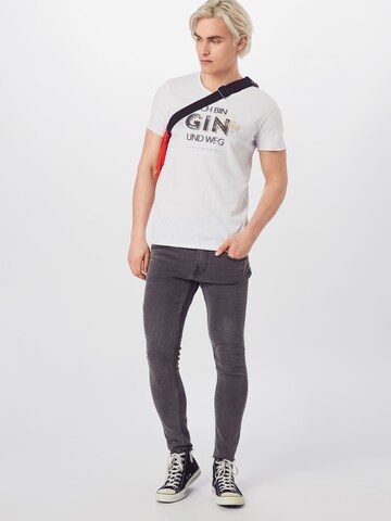 EINSTEIN & NEWTON Regular Fit T-Shirt 'Gin Weg' in Weiß: predná strana