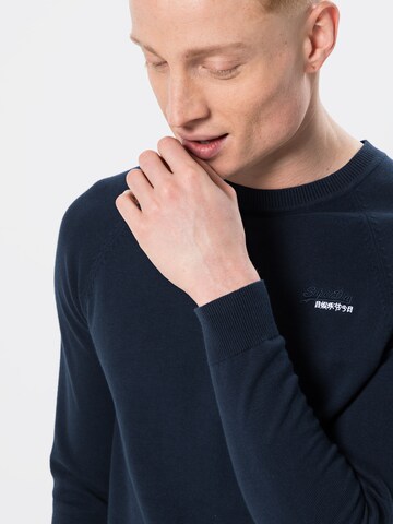 Pulover de la Superdry pe albastru
