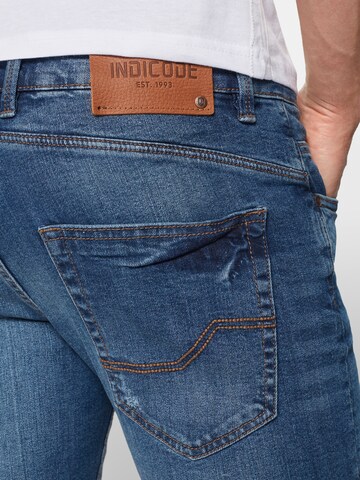 INDICODE JEANS Štandardný strih Džínsy 'Kaden' - Modrá