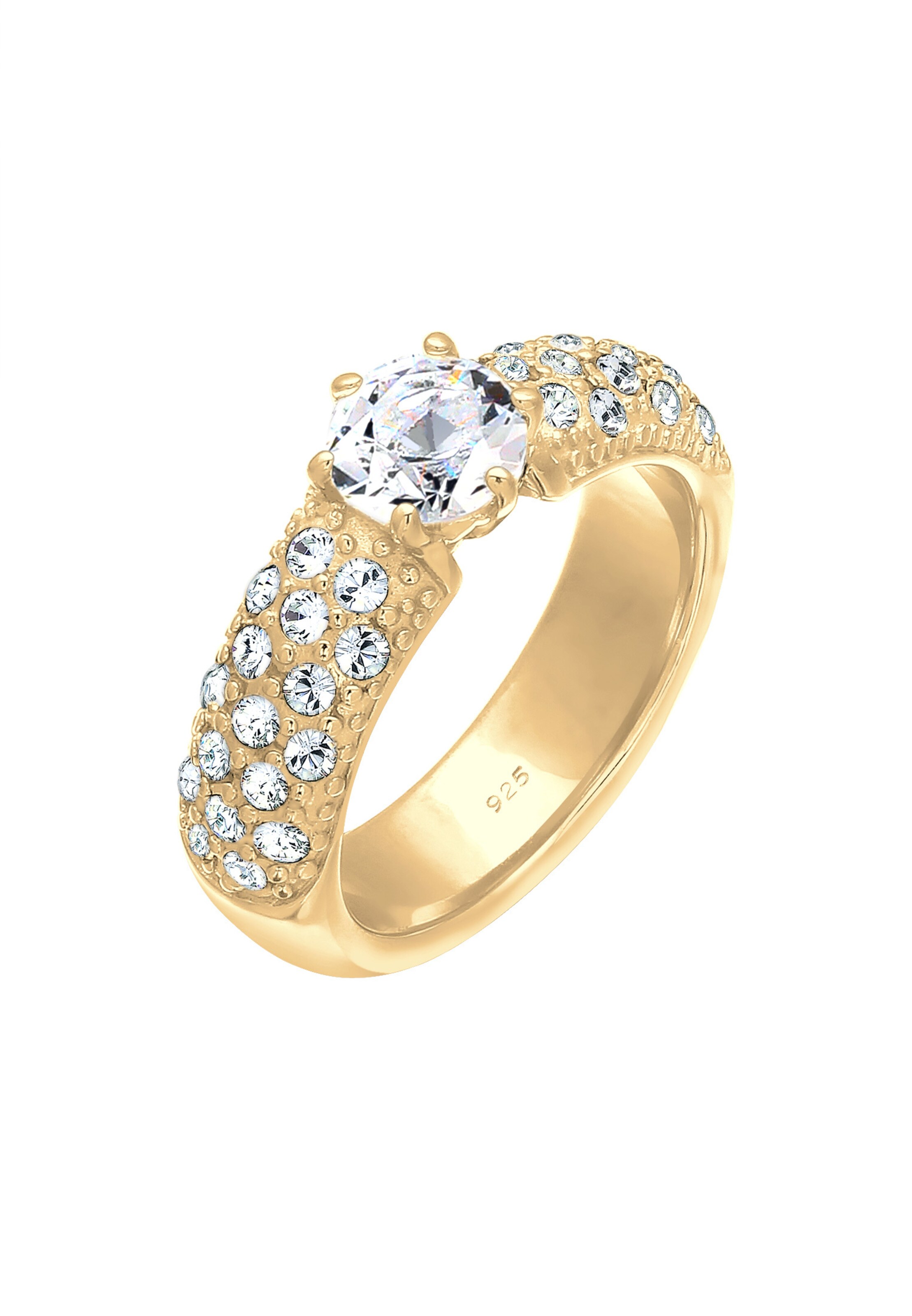 ELLI PREMIUM Verlobungsring in Gold: Vorderseite