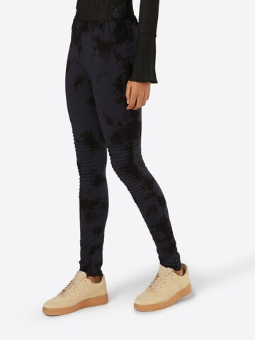 Urban Classics Skinny Leggings in Blauw: voorkant