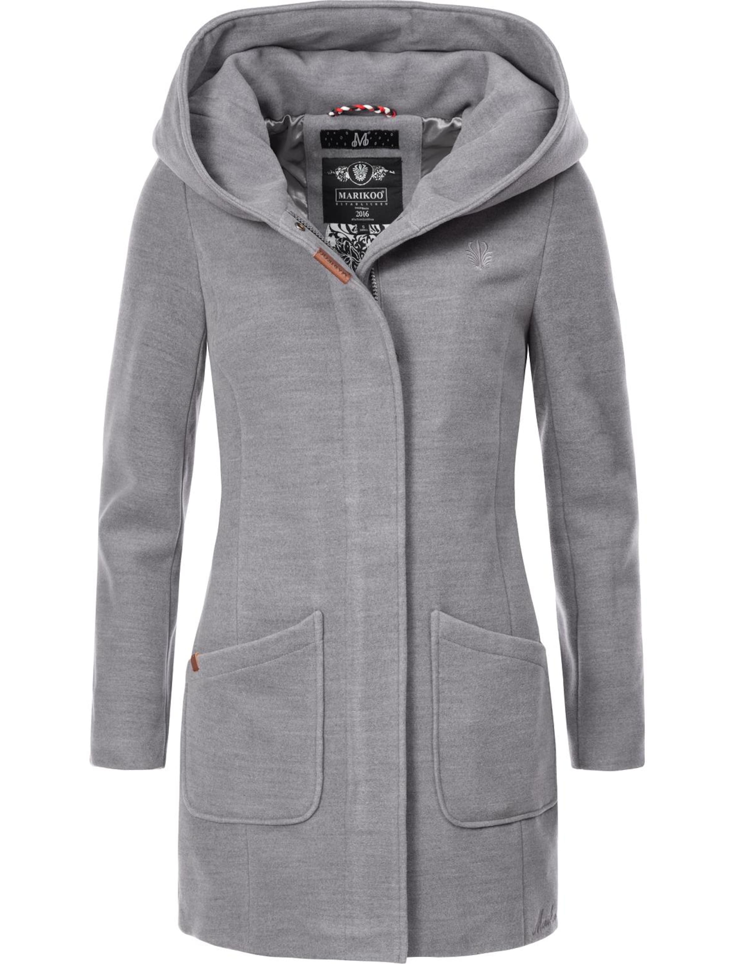 MARIKOO Kevad-sügismantel 'Maikoo', värv hall: eest vaates