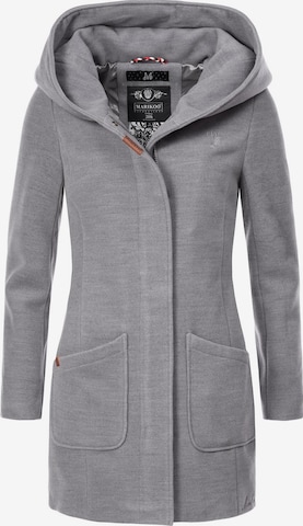 MARIKOO Демисезонное пальто 'Maikoo' в Серый: спереди