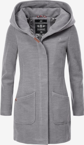 MARIKOO Between-Seasons Coat 'Maikoo' in Grey: front