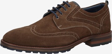 SANSIBAR Lace-Up Shoes in Brown: front