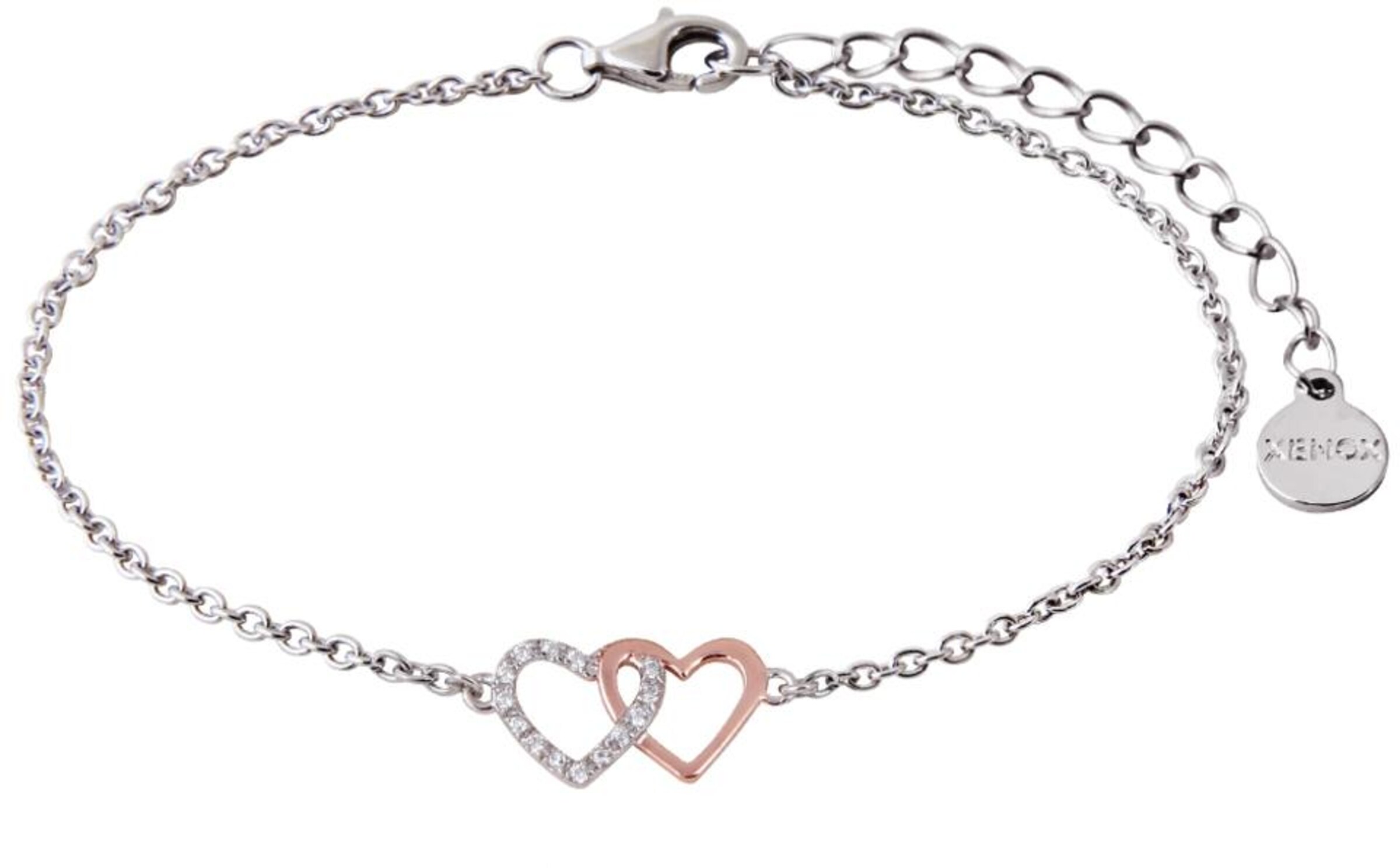 XENOX Armband 'Happy Hour' in Silber: Vorderseite