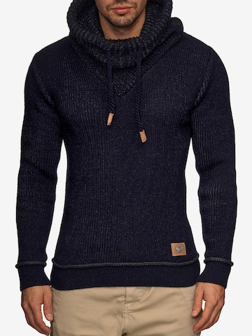 INDICODE JEANS Sweater 'Keshawn' in Blue: front