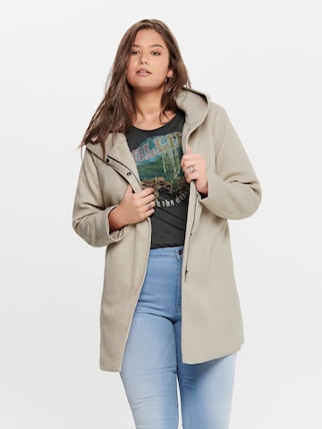 ONLY Carmakoma Between-seasons coat in Grey: front