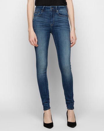 G-Star RAW Skinny Džínsy '3301 High Skinny Wmn' - Modrá: predná strana