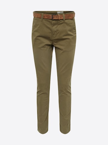 Coupe slim Pantalon chino TOM TAILOR DENIM en vert