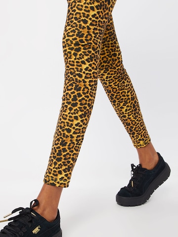 Urban Classics Skinny Leggings in Gelb