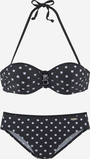 LASCANA Bikini en noir / blanc, Vue avec produit