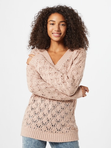 ABOUT YOU Пуловер 'Pia' в розово: отпред