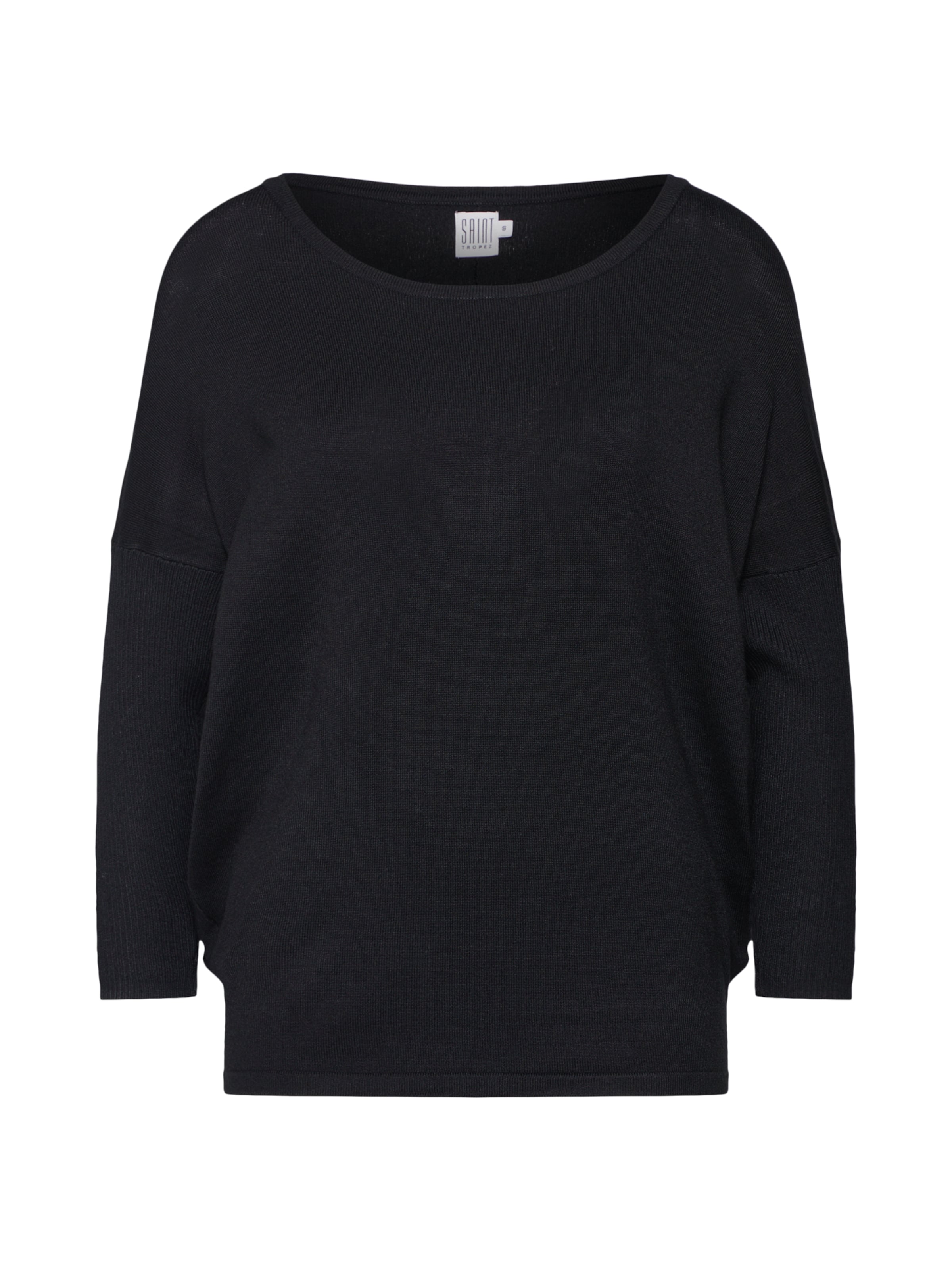 SAINT TROPEZ Svetr 'Mila' – černá: přední strana