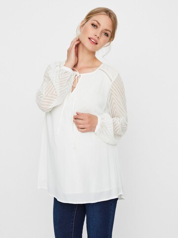 MAMALICIOUS Blouse in Wit: voorkant