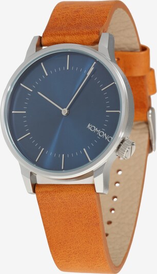 Komono Armbanduhr 'WINSTON REGAL' in blau / cognac, Produktansicht