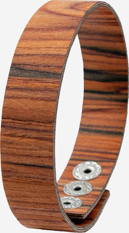 LAiMER Bracelet 'S1116' in Brown: front