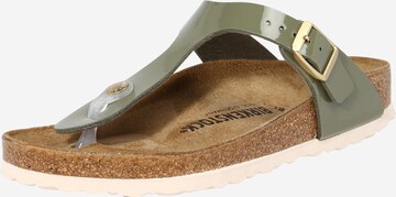 BIRKENSTOCK Teenslipper 'Gizeh' in Groen: voorkant