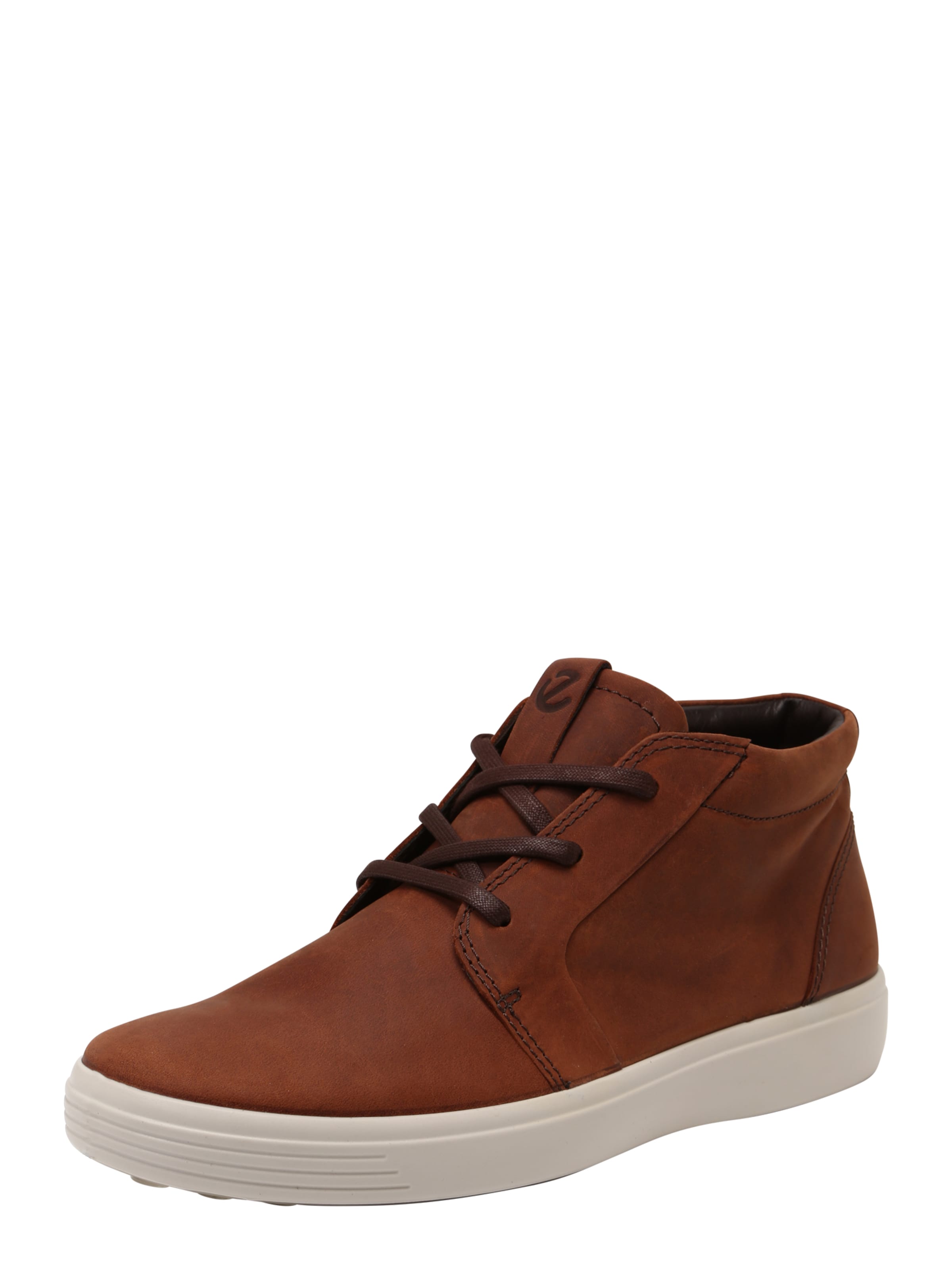 ECCO - Sneakers hoog 'Soft 7 M' in de kleur Bruin