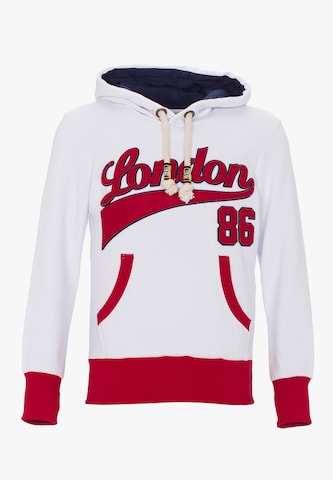 PLUS EIGHTEEN Sweatshirt in White: front