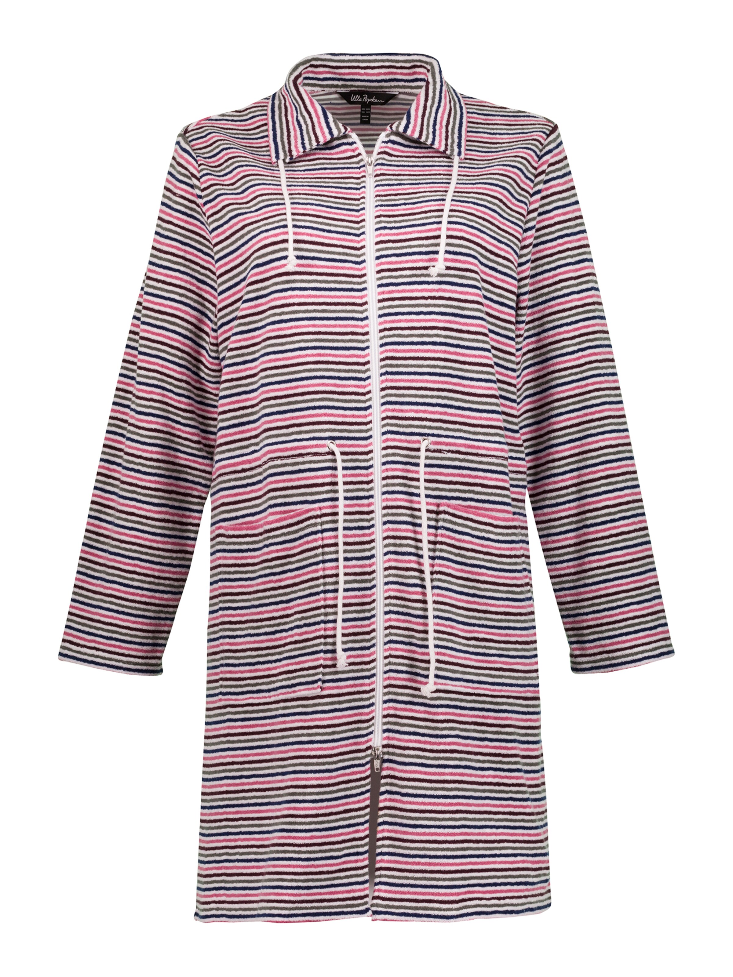 Ulla Popken - Badjas kort in de kleur Gemengde kleuren