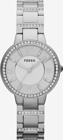 FOSSIL Analogové hodinky 'Virginia' – stříbrná: přední strana