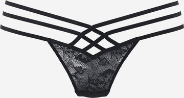 LASCANA String in Black: front