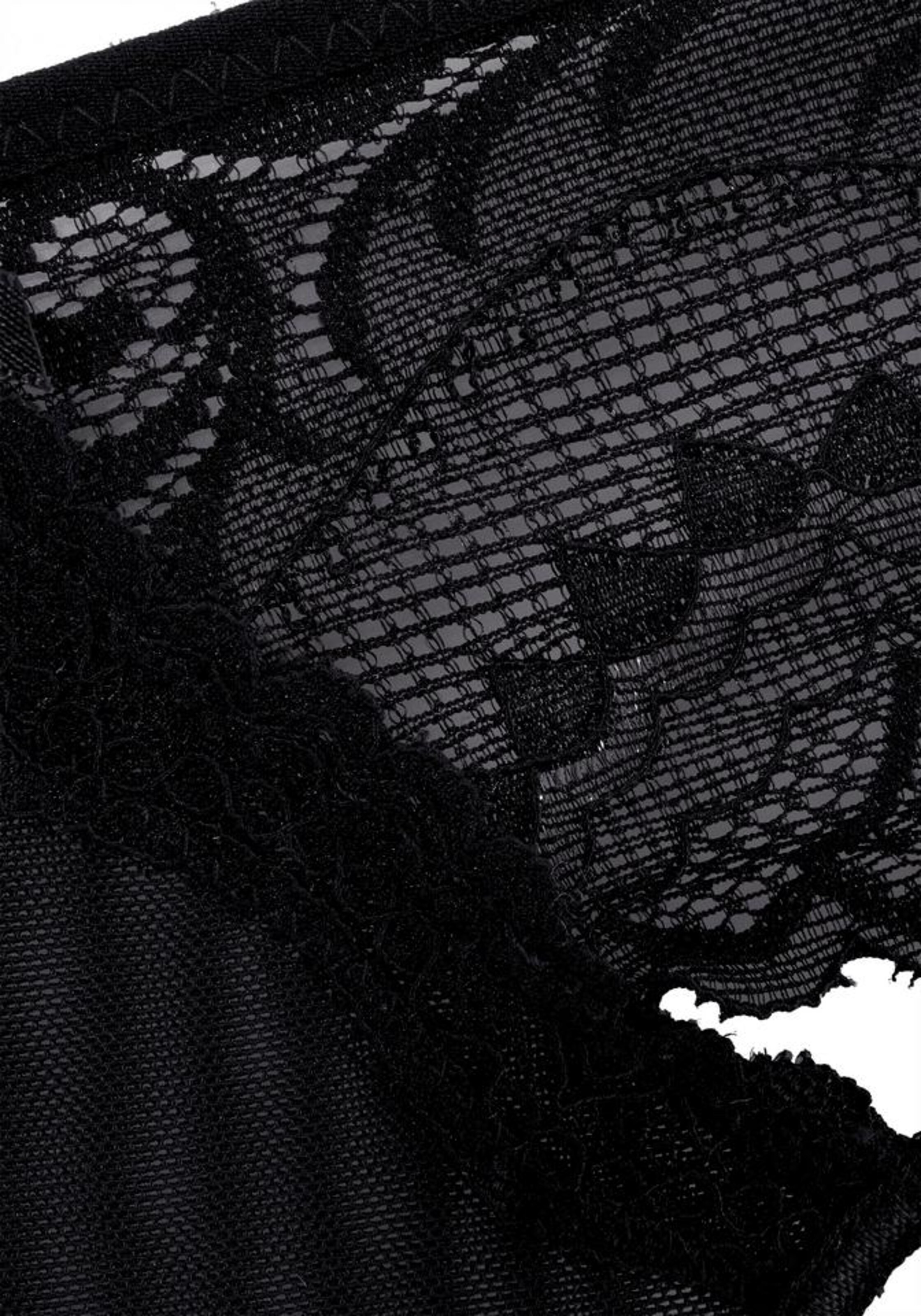 PETITE FLEUR GOLD String in Schwarz