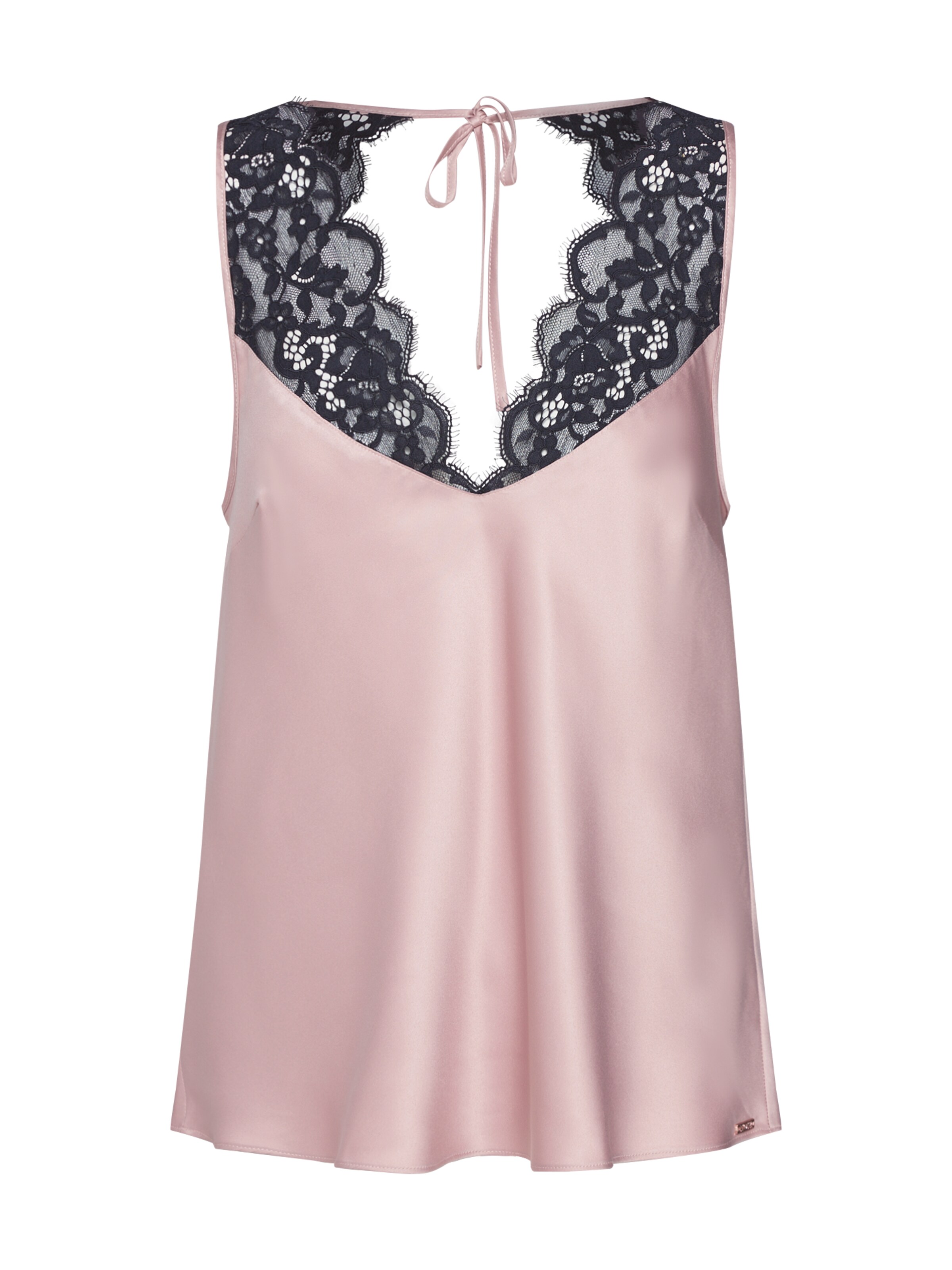 Hunkemöller - Negligé 'Cami Satin Poppy' in de kleur Zwart