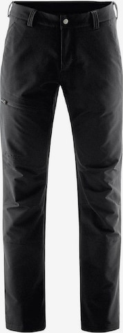 Maier Sports Regular Workout Pants 'HERRMANN' in Black: front