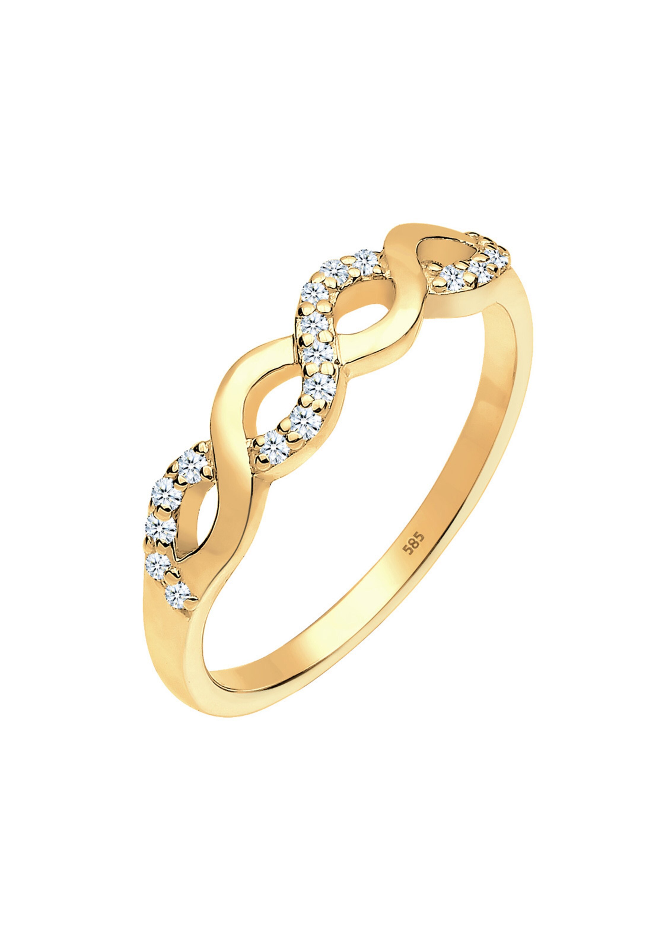Elli DIAMONDS Ring 'Infinity' in Gold: Vorderseite