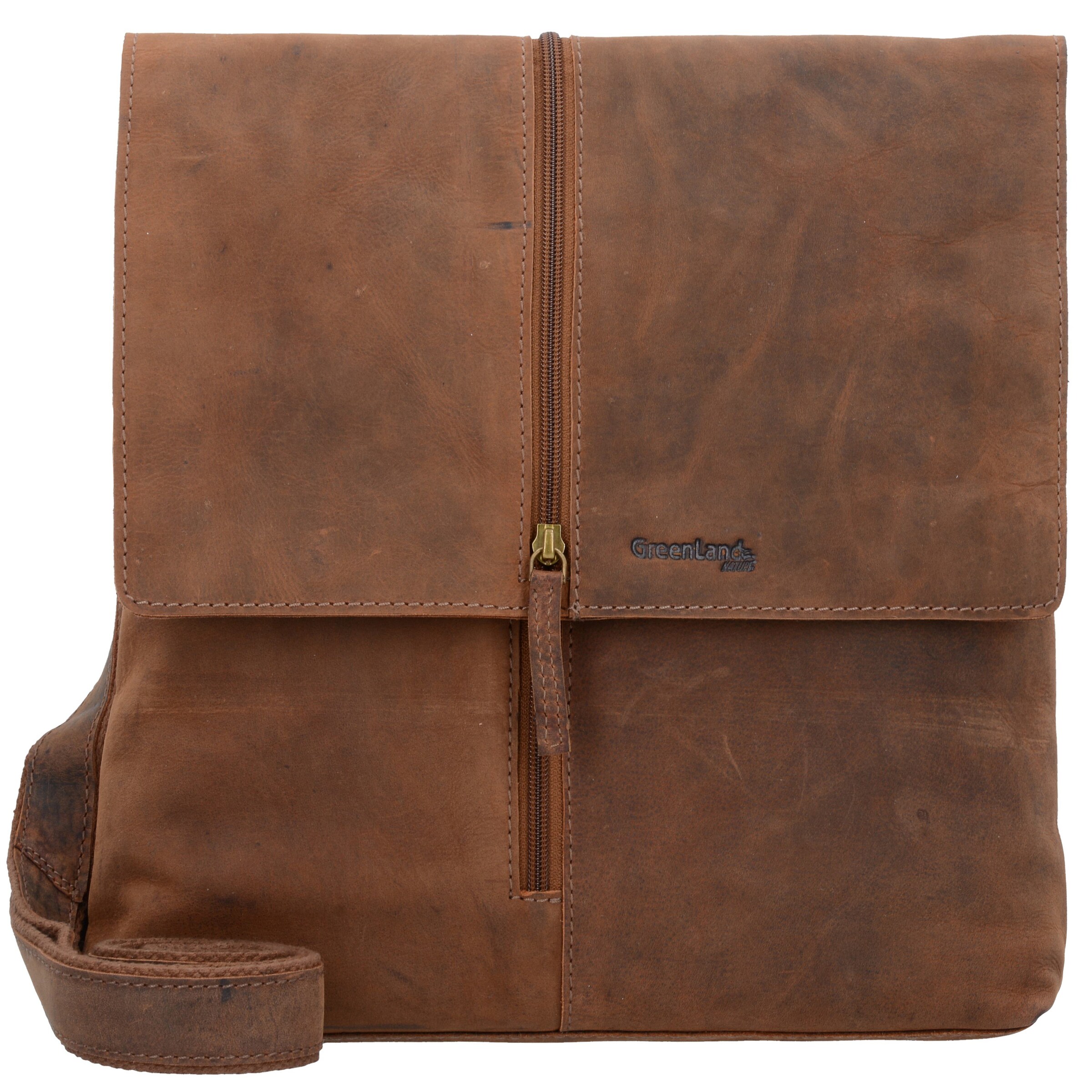 Borsa a tracolla 'Montenegro' di Greenland Nature in marrone: frontale