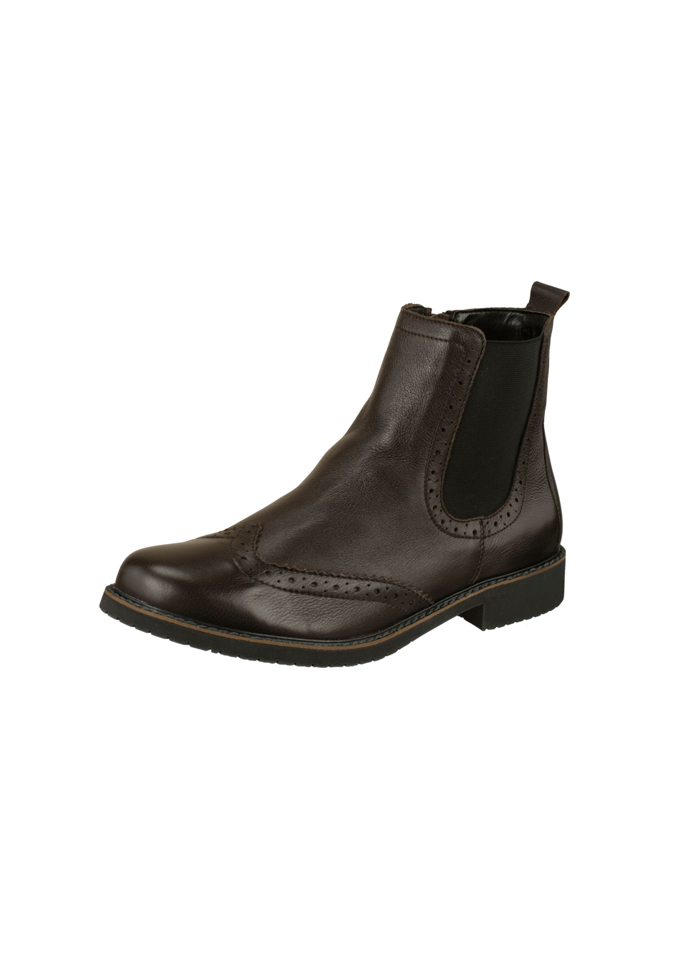 Lui by tessamino - Chelsea boots 'Filippo' in de kleur Donkerbruin