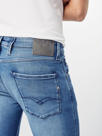 REPLAY Slimfit Jeans 'Anbass' i blå