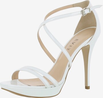 EVITA Strap Sandals 'Valeria' in White: front