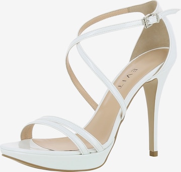 EVITA Strap Sandals 'Valeria' in White: front