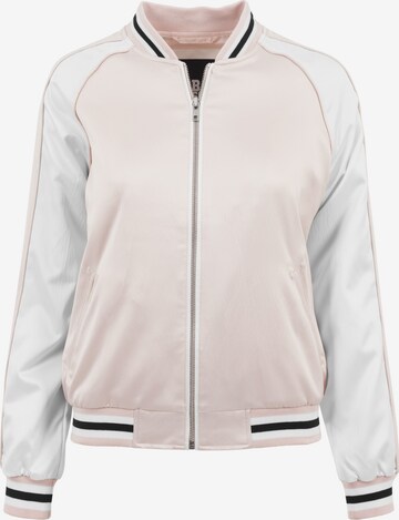 Veste mi-saison Urban Classics en rose : devant