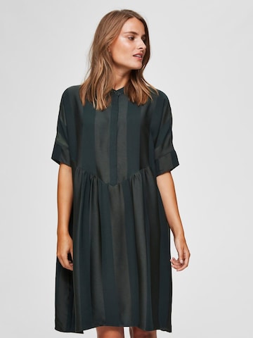 Robe SELECTED FEMME en vert : devant