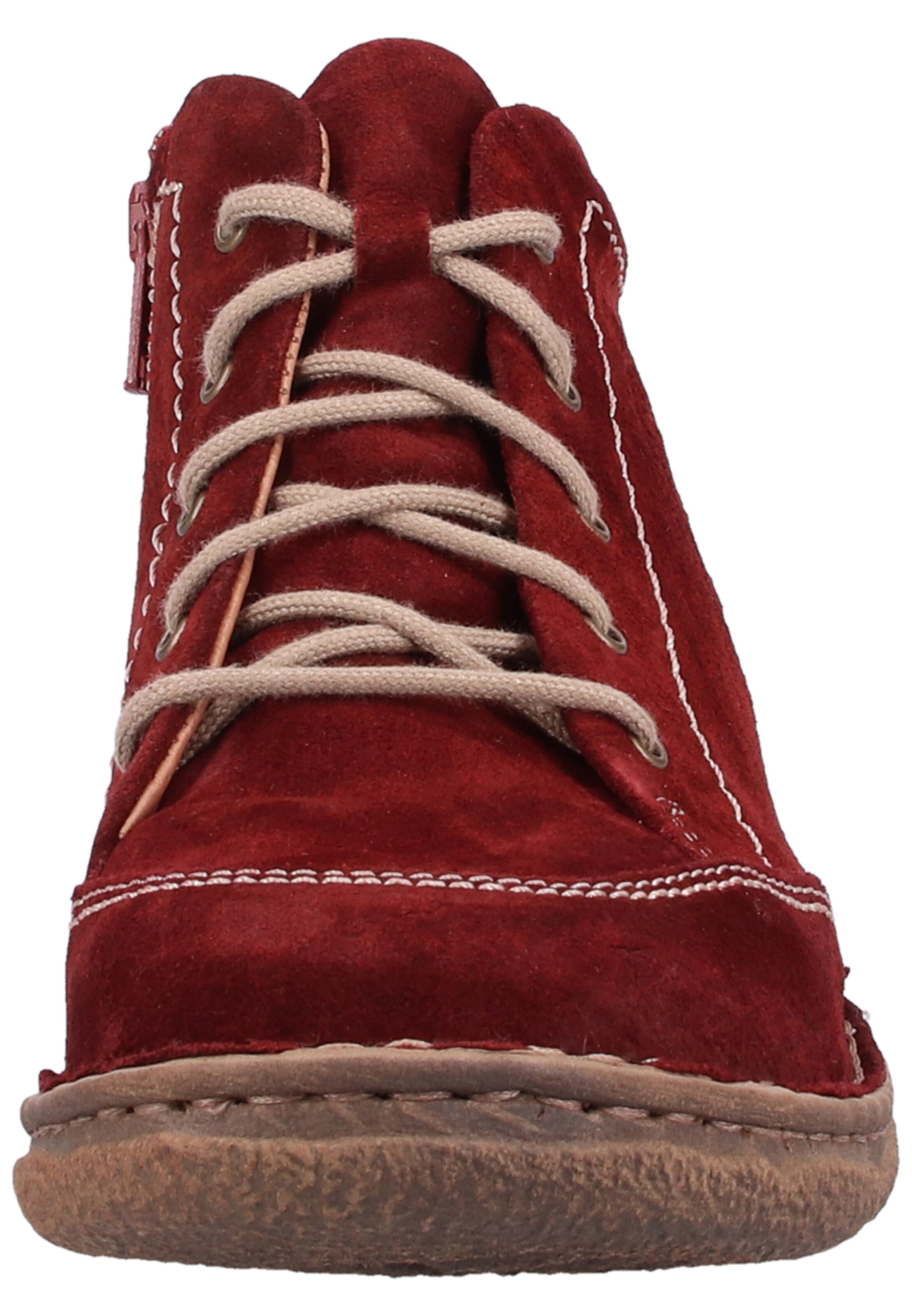 JOSEF SEIBEL Lace-Up Ankle Boots 'Neele' in Red
