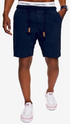 INDICODE JEANS Loosefit Shorts 'Carver' in Blau: predná strana