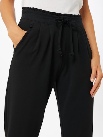 JDY Regular Pleat-Front Pants 'Catia' in Black