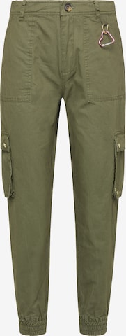 MYMO Tapered Cargobroek in Groen: voorkant