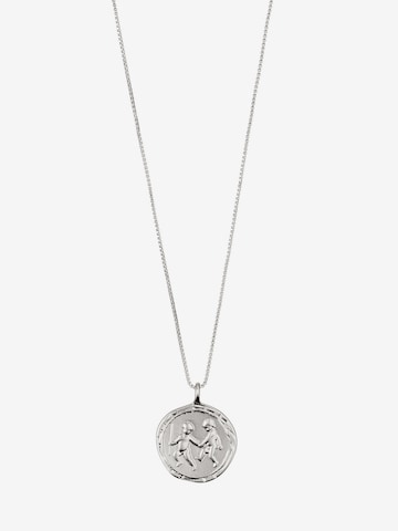 Pilgrim Necklace 'Gemini Zodiac Sign' in Silver