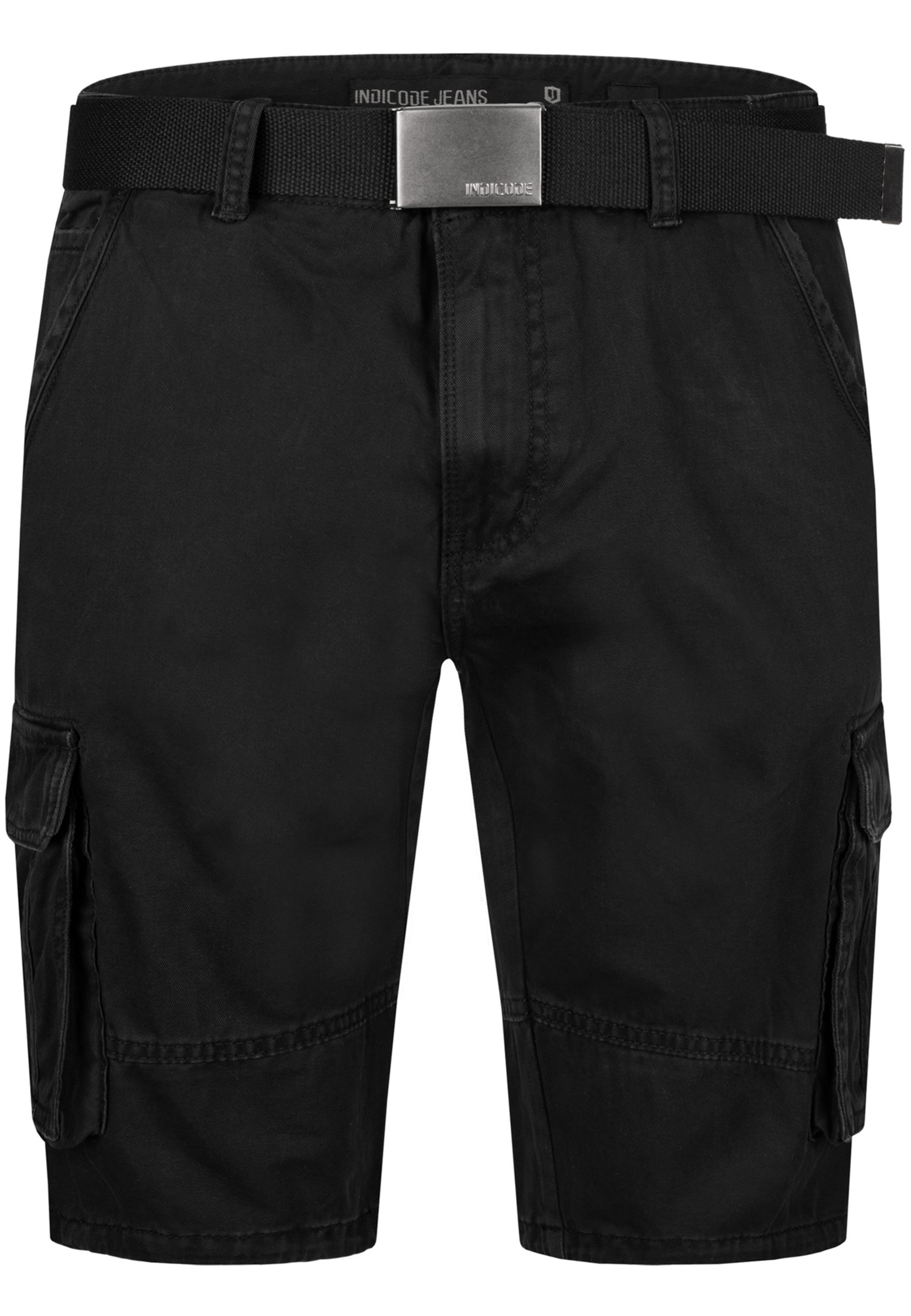 INDICODE JEANS Trousers ' Blixt ' in Black: front