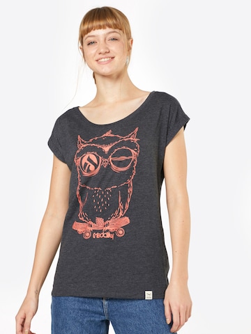 T-shirt 'Skateowl 2' Iriedaily en gris : devant