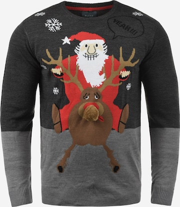 BLEND Sweater 'Rudolph' in Grey: front
