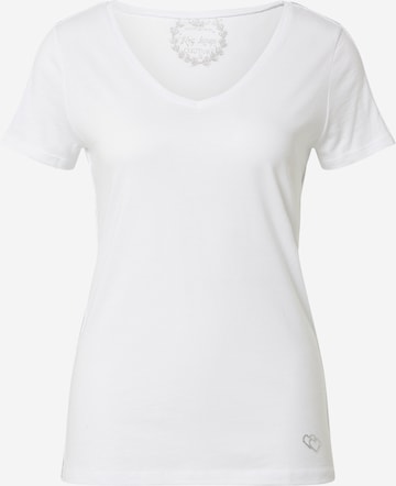 Key Largo Shirt 'Toast' in White: front