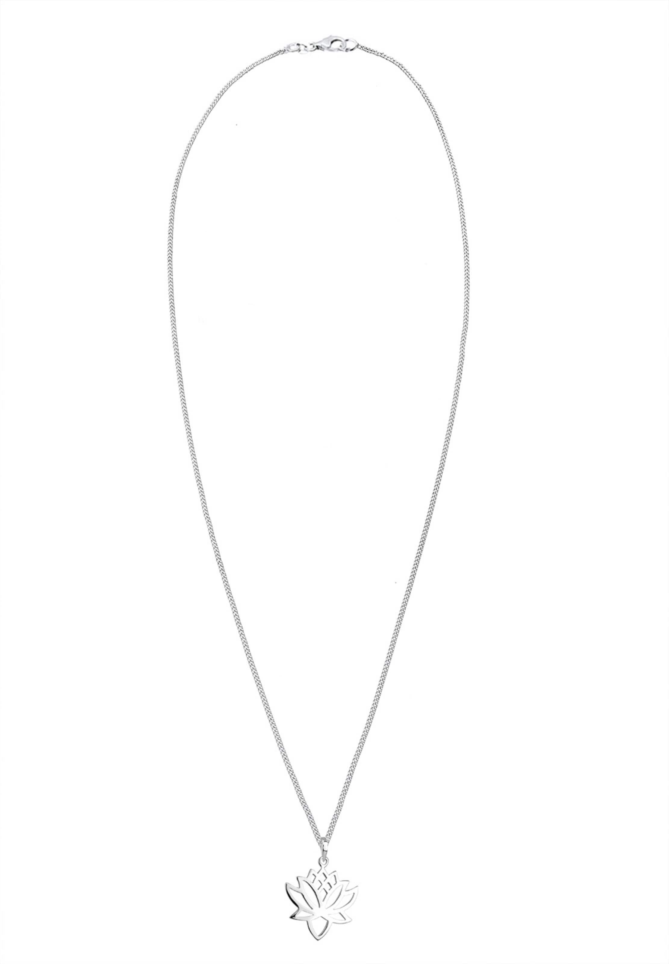 ELLI Kette 'Lotusblume' in Silber